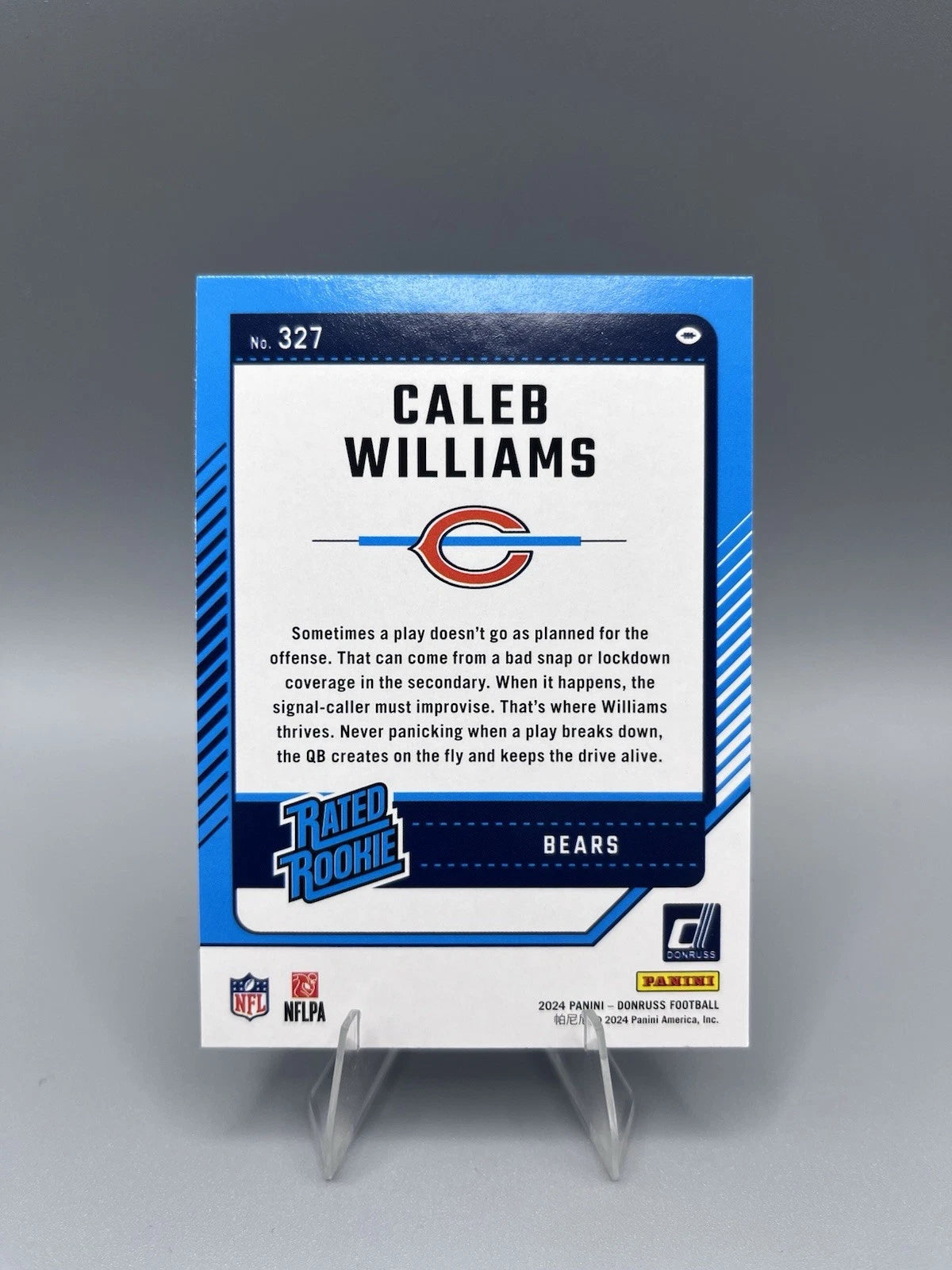 Caleb Williams Blue Press Proof Donruss